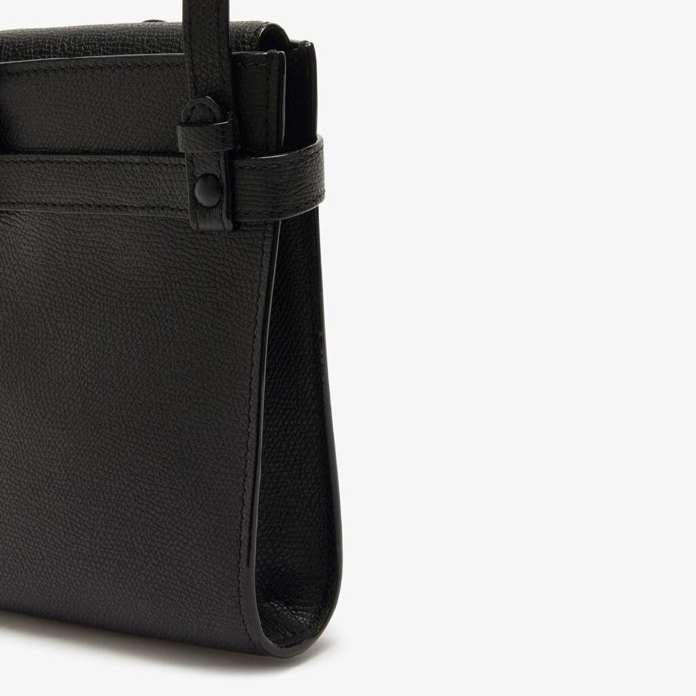 Valextra Borsa a tracolla Micro in Pelle Nera | Valextra Brera Acquista Ora
