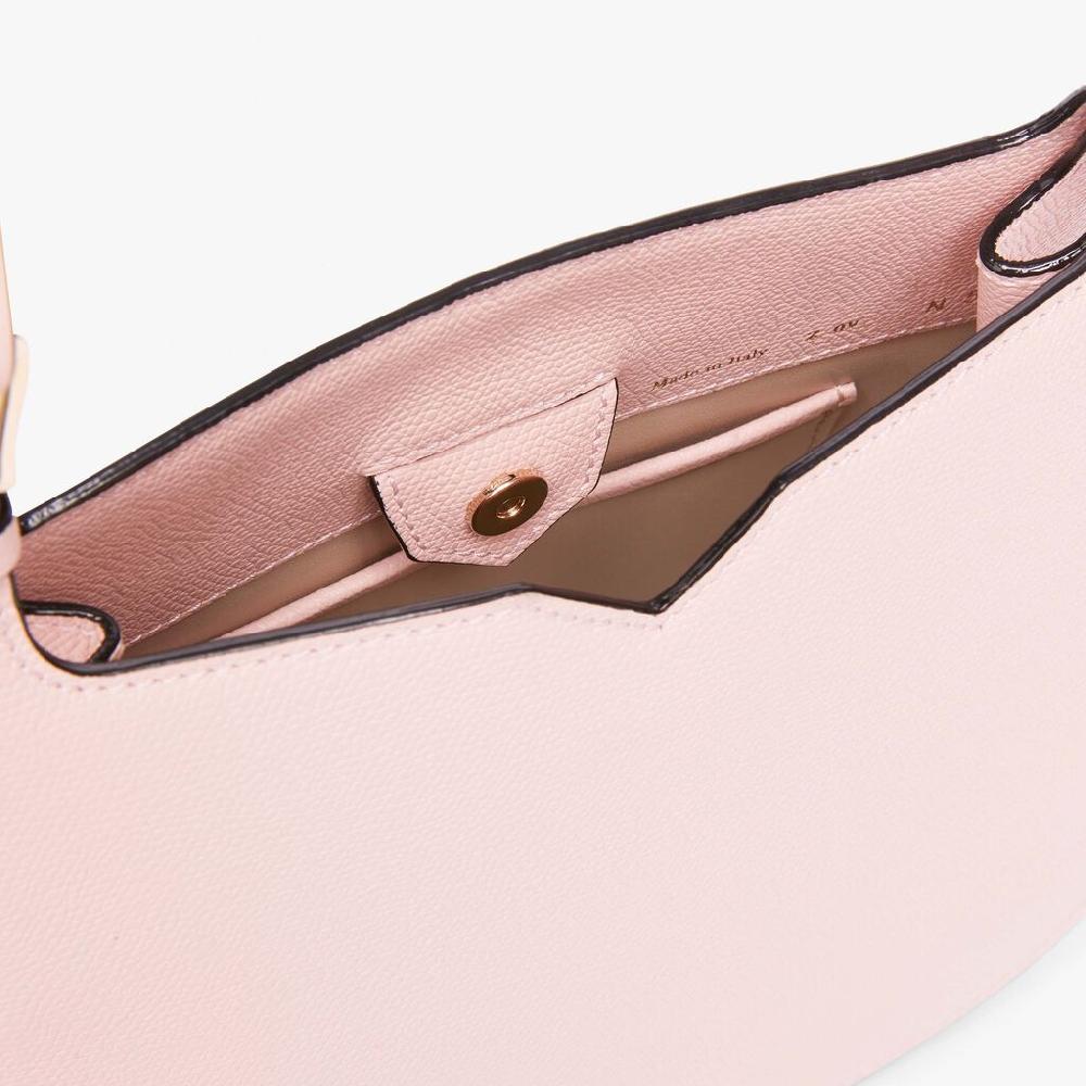Valextra Borsa a spalla Mini in Pelle Rosa | Valextra Hobo Promozione Limitata