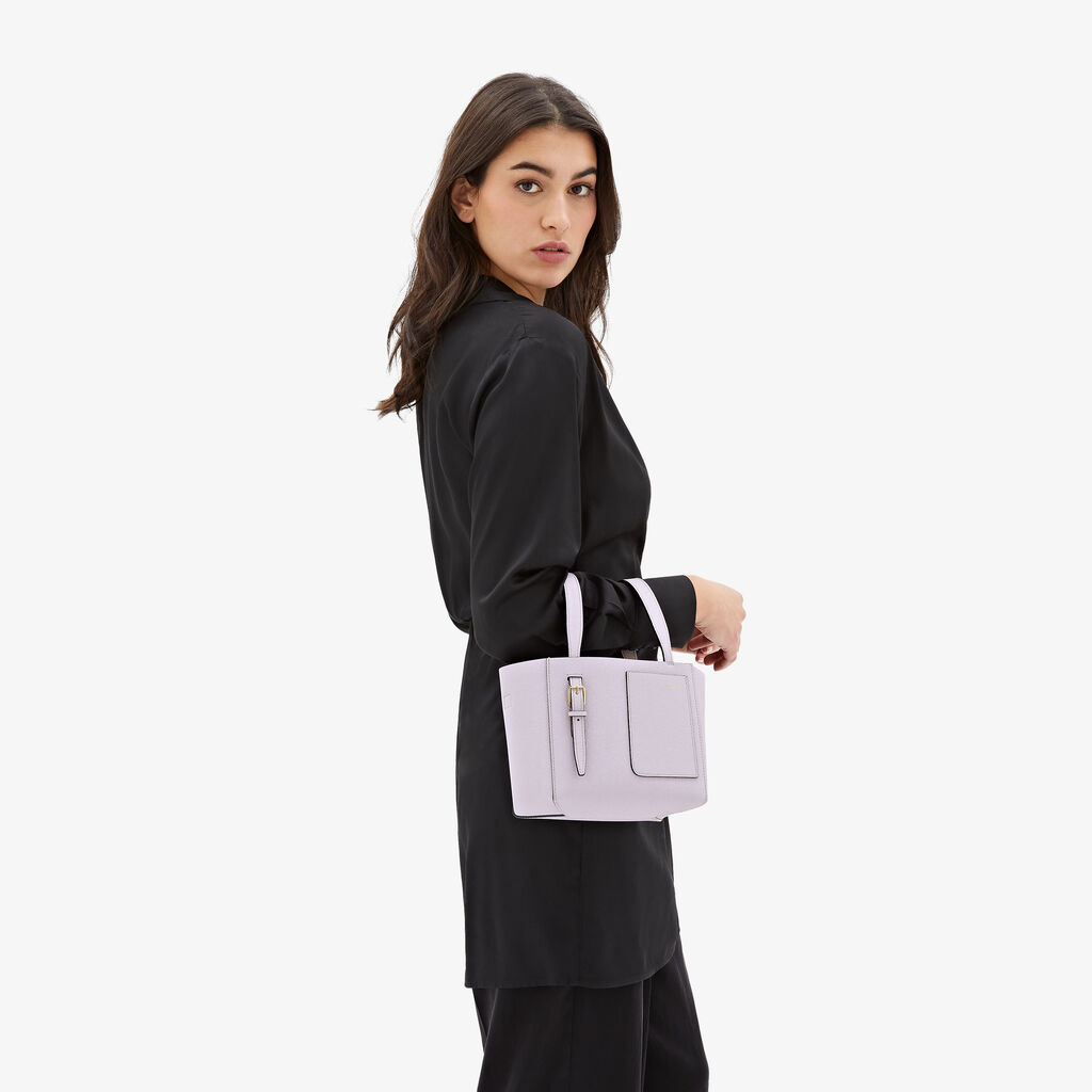 Valextra Borsa a secchiello Donna di Lusso in Pelle Lilla | Valextra Soft Shopping Online
