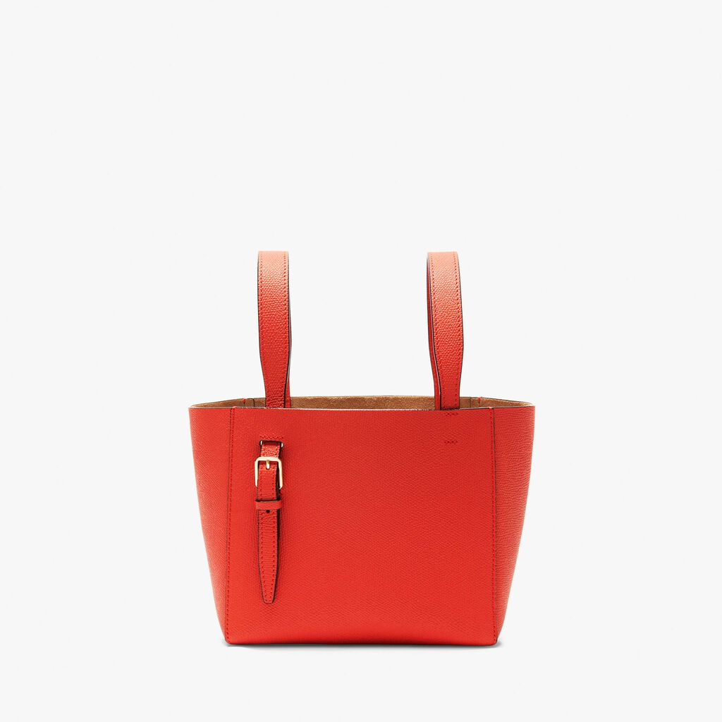 Valextra Borsa a secchiello in Pelle Rossa Papavero | Valextra Soft Affare Del Giorno