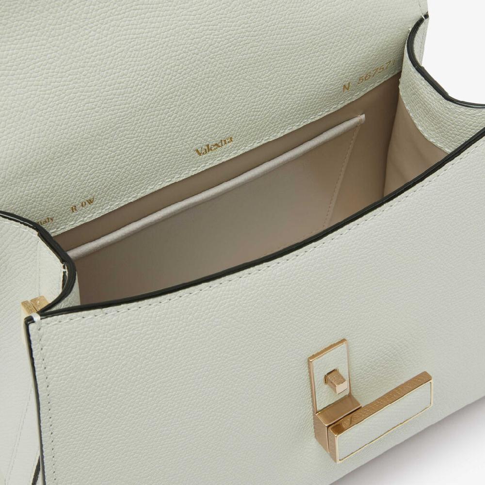 Valextra Borsetta a mano da Donna Mini in Pelle Bianca | Valextra Iside Convenienza