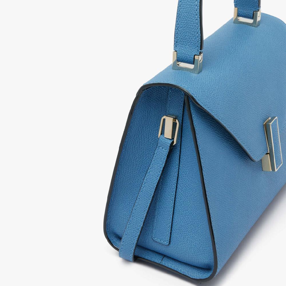 Valextra Borsa a mano da Donna Mini in Pelle Azzurra | Valextra Iside Presa