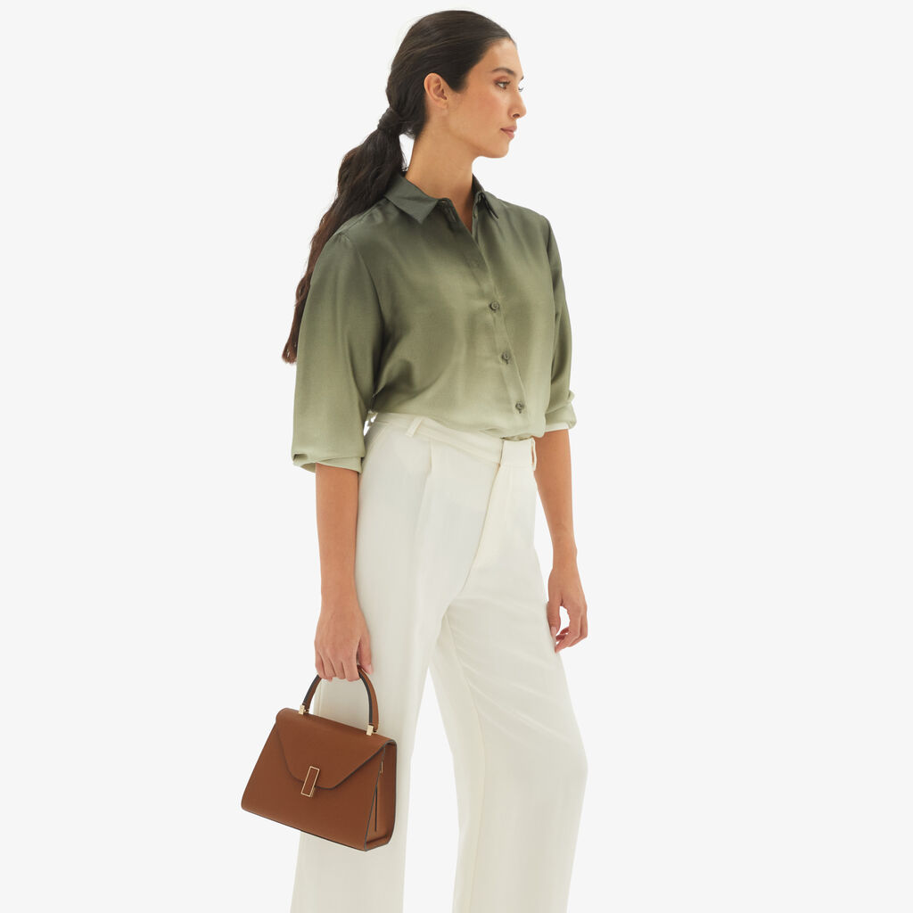 Valextra Borsa a mano da Donna in Pelle rigida Marrone | Valextra Iside Sconto