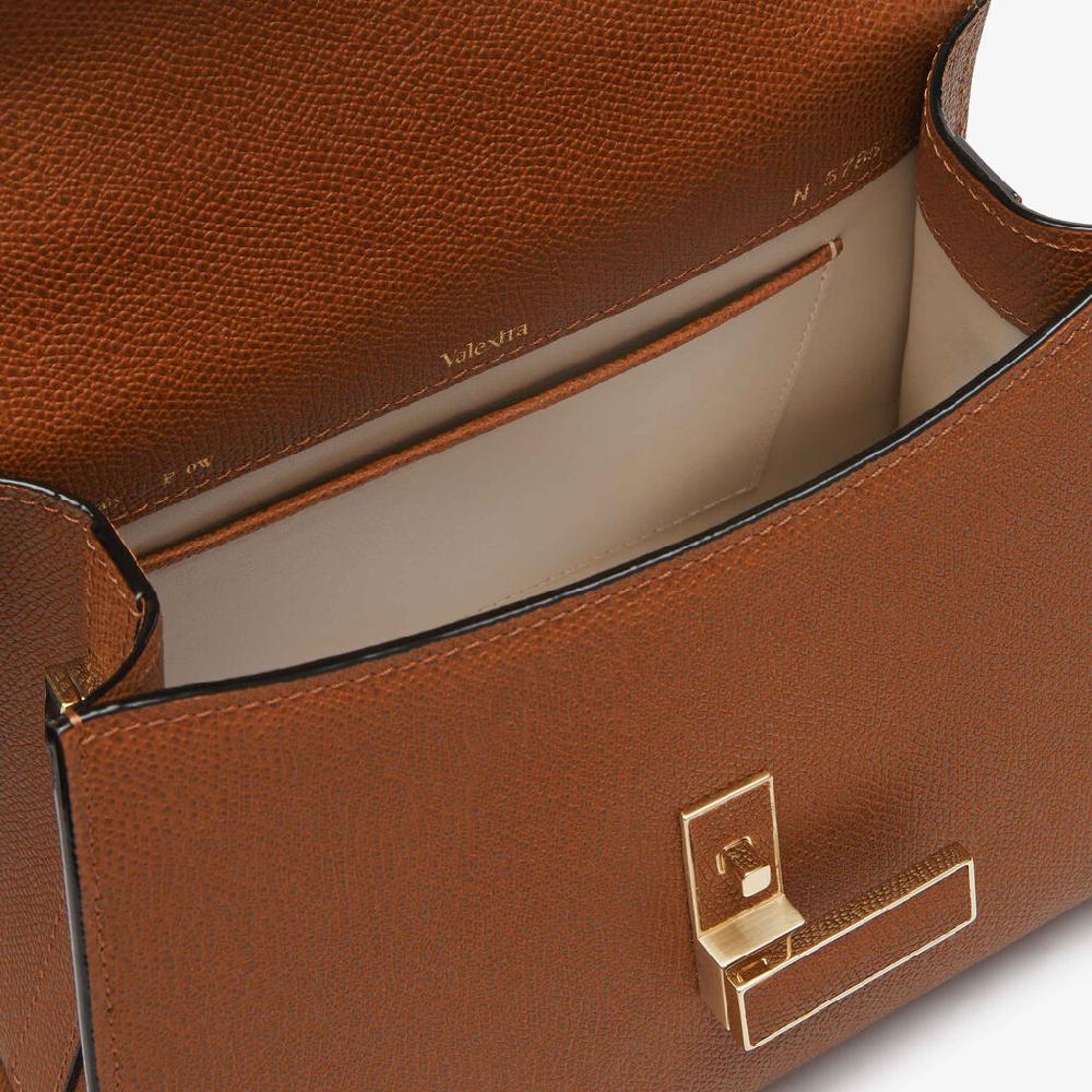 Valextra Borsa a mano da Donna in Pelle rigida Marrone | Valextra Iside Sconto