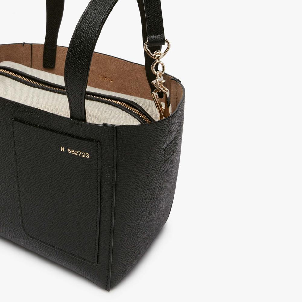 Valextra Borsa a secchiello da Donna in Pelle Nera | Valextra Soft In Vendita