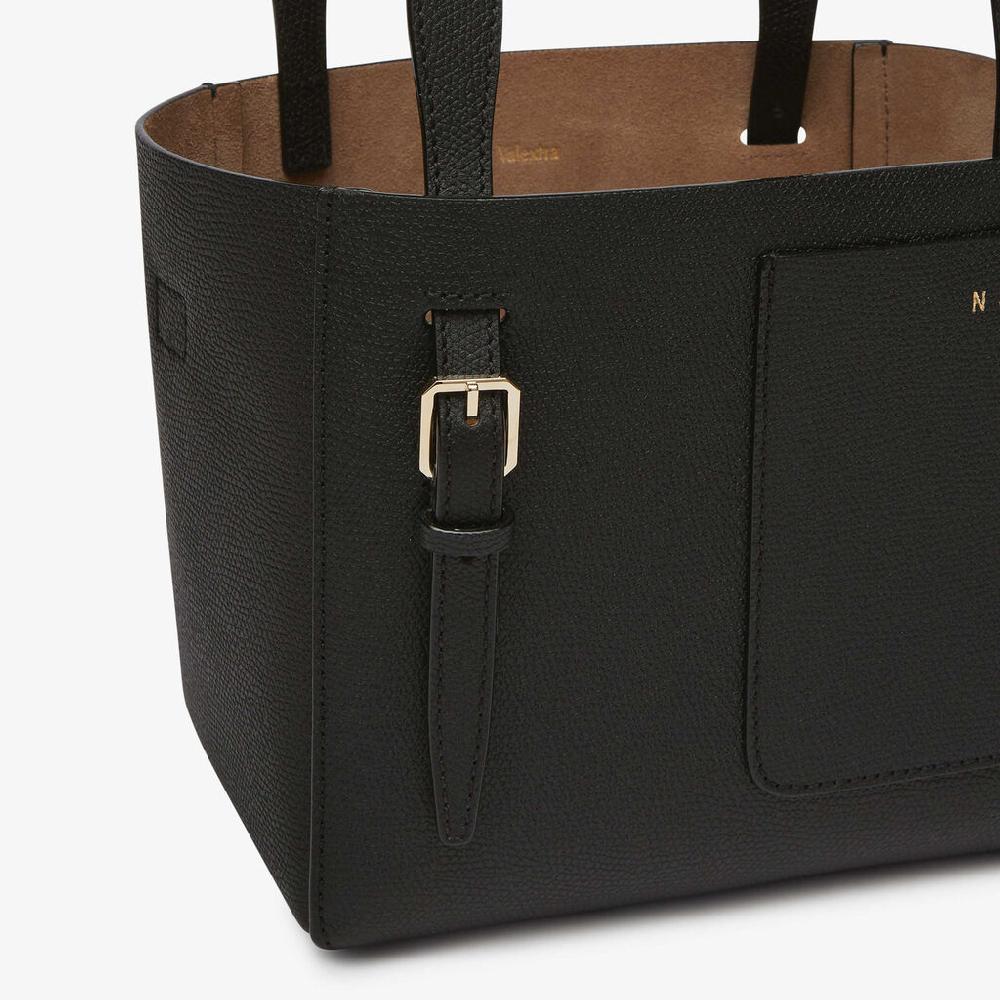 Valextra Borsa a secchiello da Donna in Pelle Nera | Valextra Soft In Vendita
