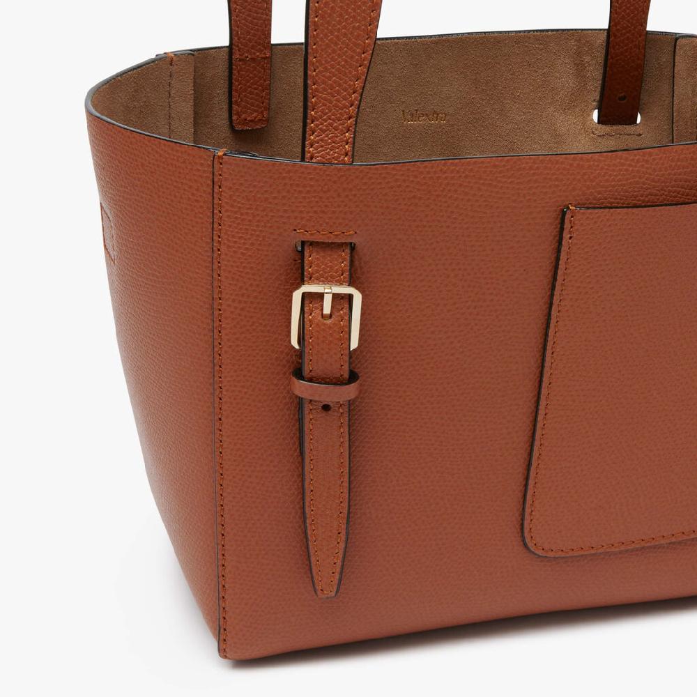 Valextra Borsetta a secchiello da Donna Marrone di Lusso | Valextra Soft Saldi