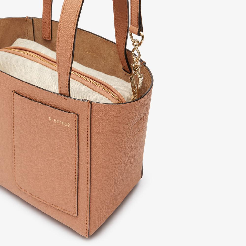 Valextra Borsa a secchiello da Donna di Lusso in Pelle Marrone | Valextra Soft Offerte