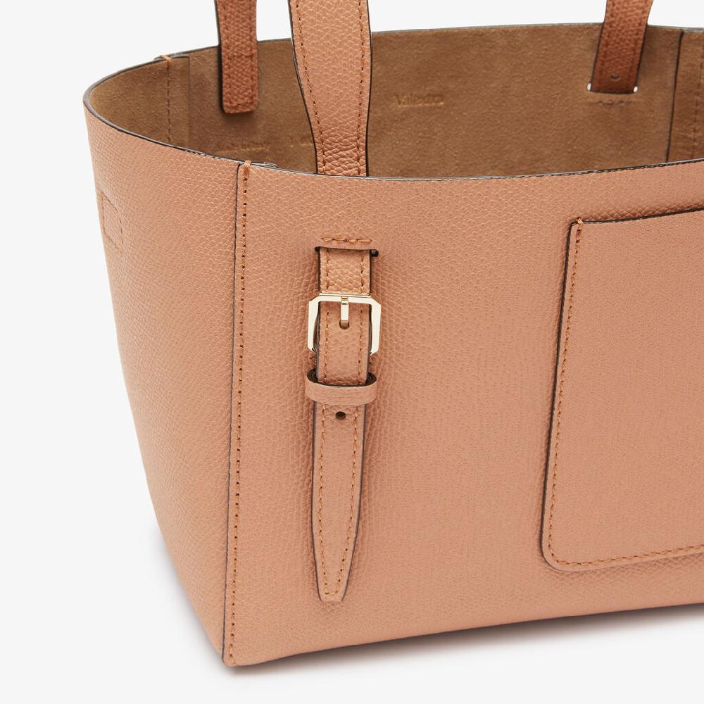 Valextra Borsa a secchiello da Donna di Lusso in Pelle Marrone | Valextra Soft Offerte
