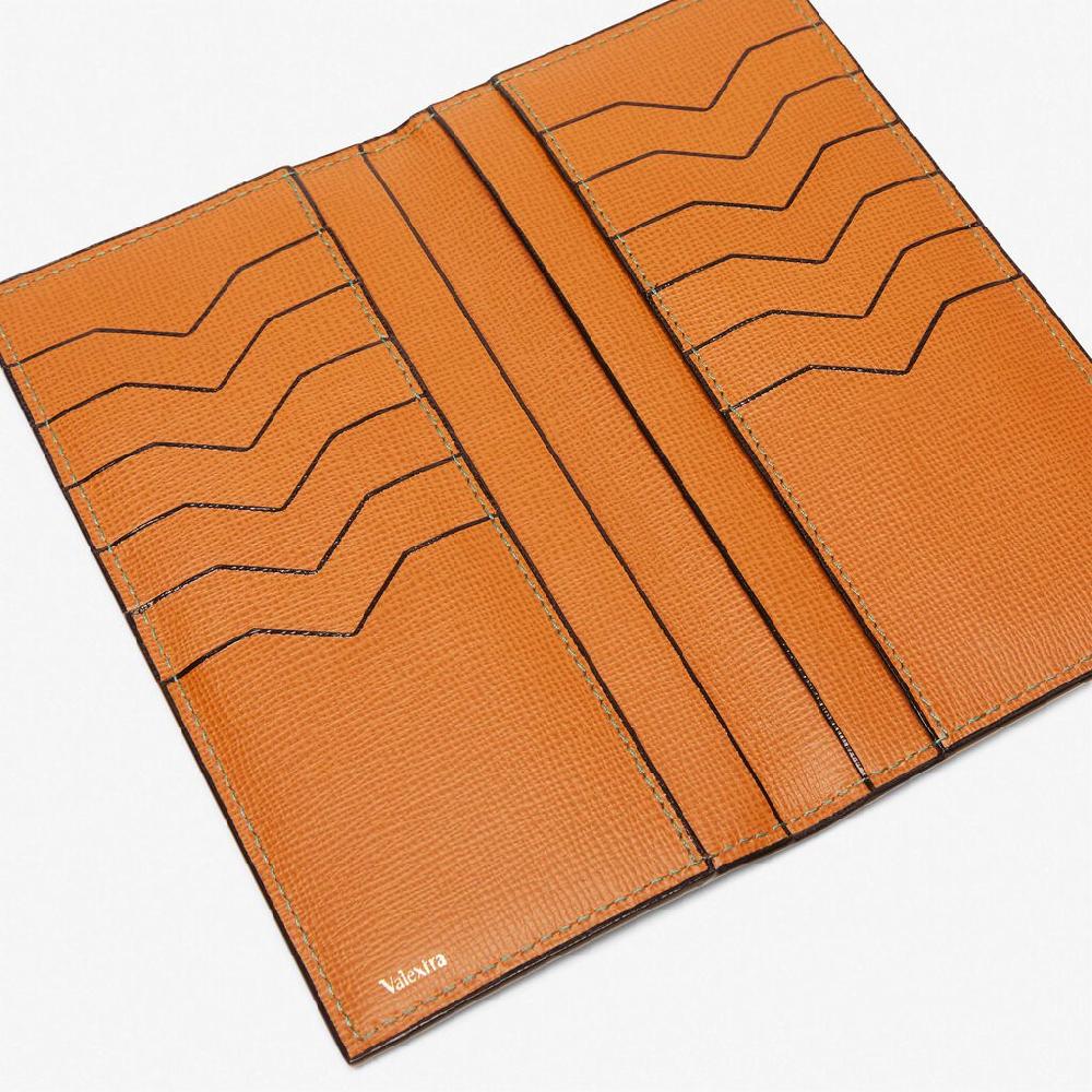 Valextra Portafoglio Bifold con tasche in Pelle Marrone | Valextra Nuovo