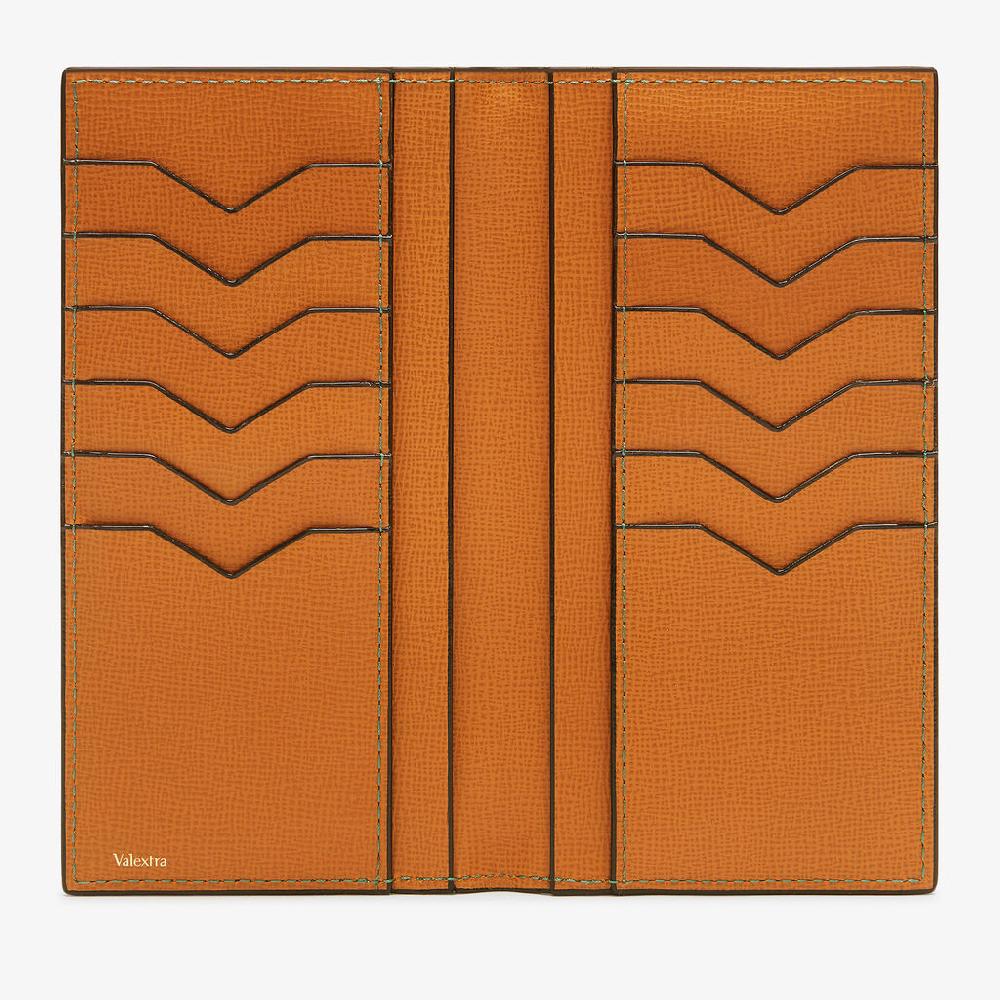 Valextra Portafoglio Bifold con tasche in Pelle Marrone | Valextra Nuovo