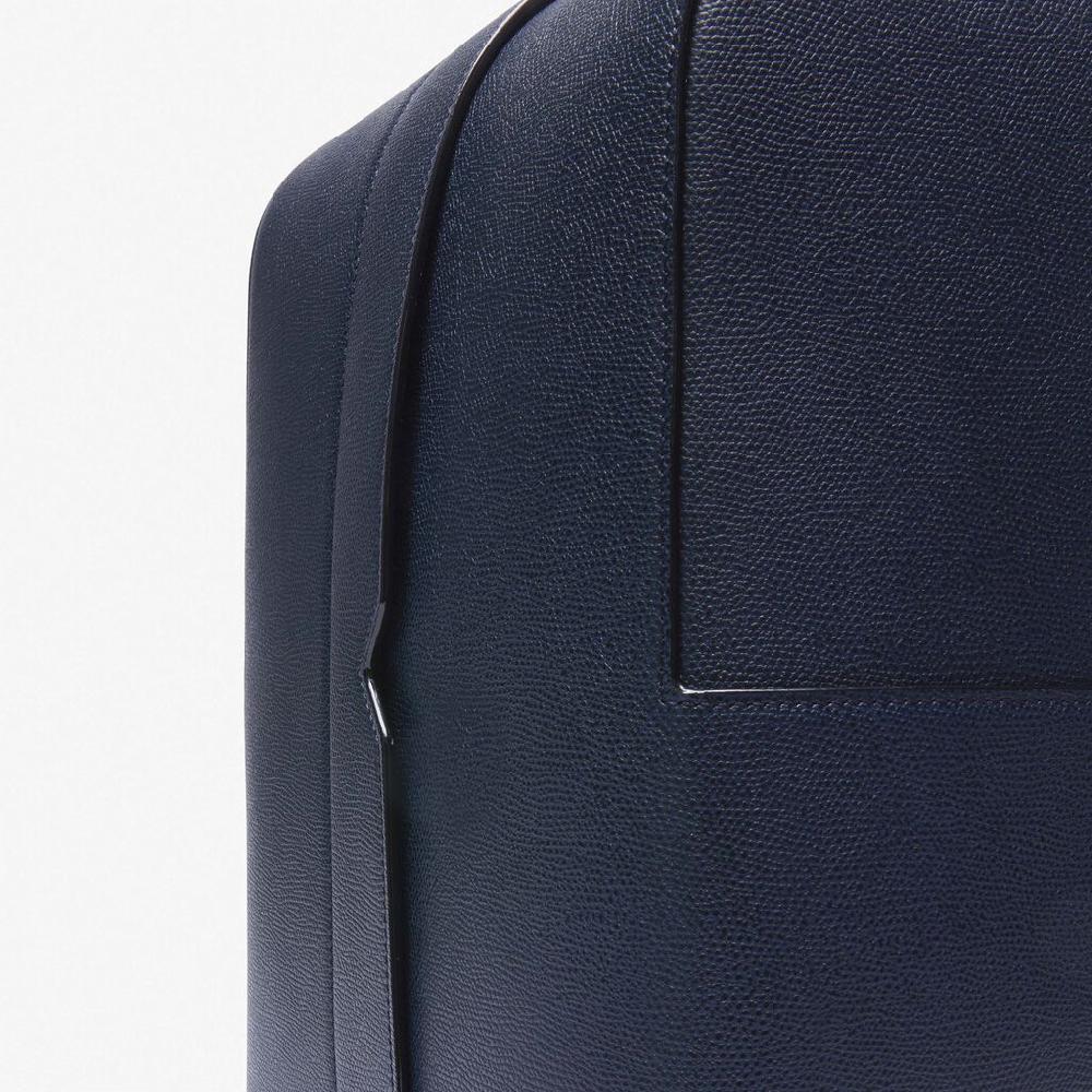Valextra Zaino porta PC e tablet in Pelle Blu | Valextra V-Line Soddisfazione Garantita