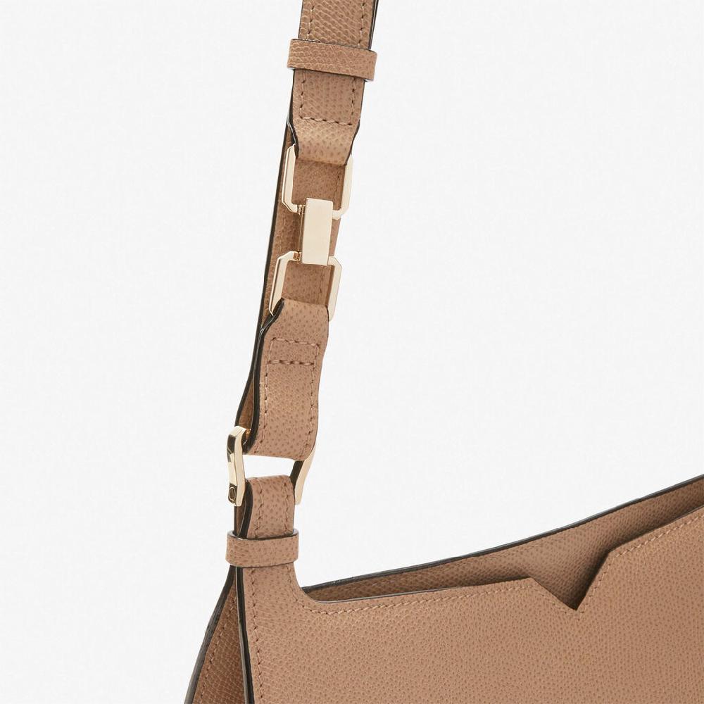 Valextra Borsetta a spalla Weekend in Pelle Beige | Valextra Hobo Sconto