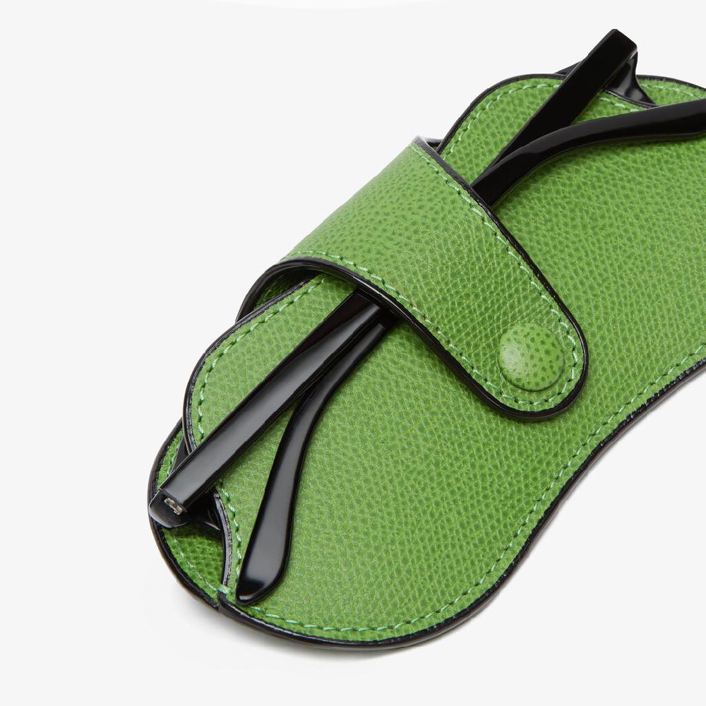 Valextra Custodia occhiali morbida in Pelle Verde | Valextra Offerta