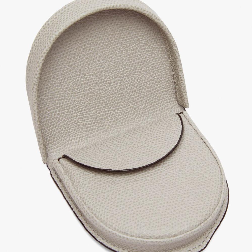 Valextra Portamonete in Pelle Grigio chiaro | Valextra Piccola Pelletteria Offerte