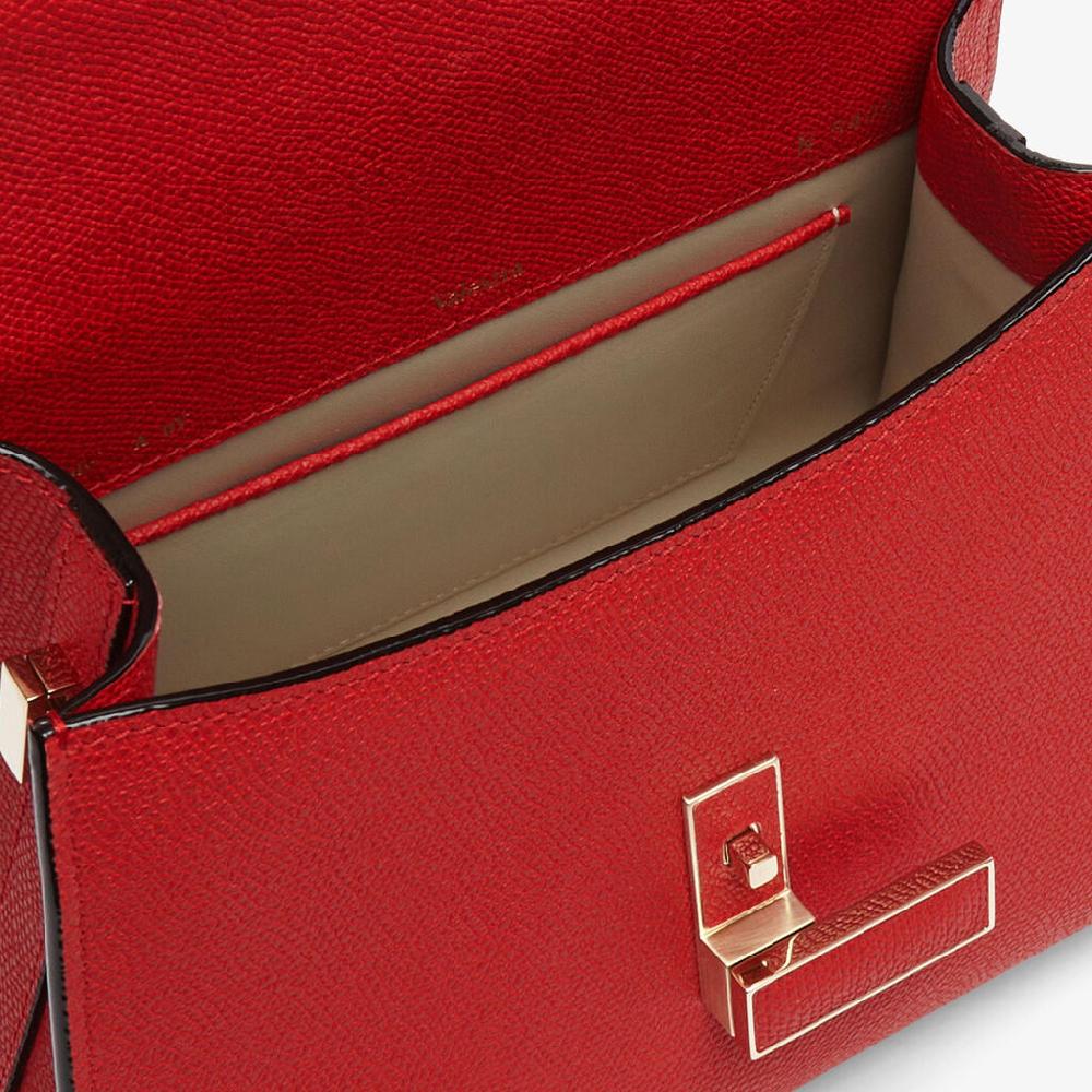 Valextra Borsetta a mano da Donna in Pelle Rossa | Valextra Iside Italia