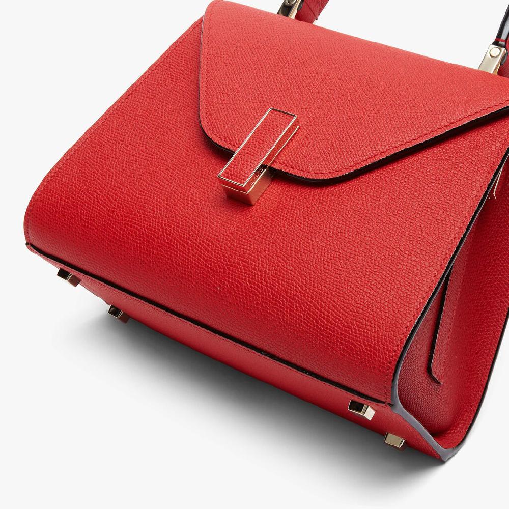 Valextra Borsetta a mano da Donna in Pelle Rossa | Valextra Iside Italia