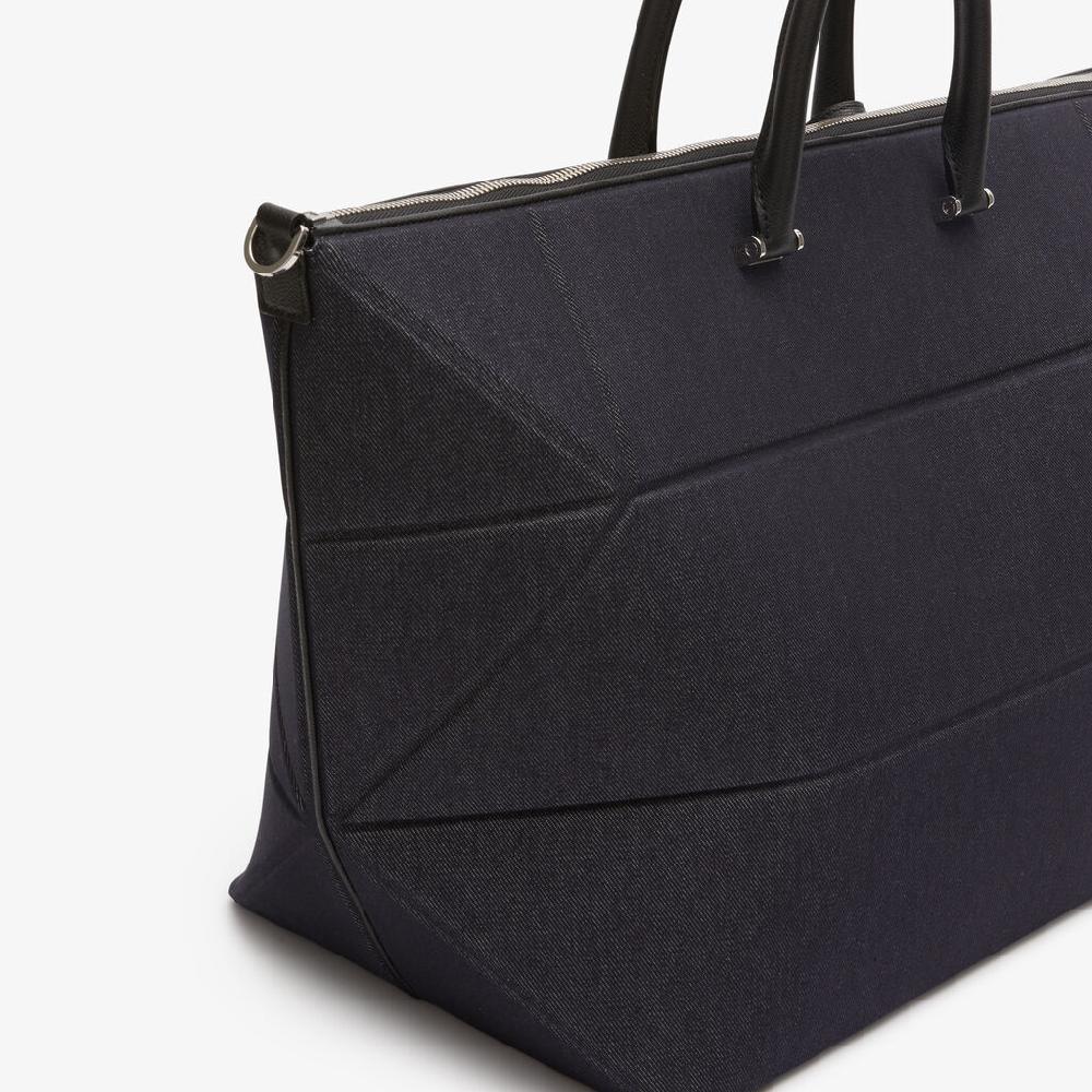 Valextra Borsa da viaggio pieghevole Blu e Nera | Valextra Poliedrica 2025