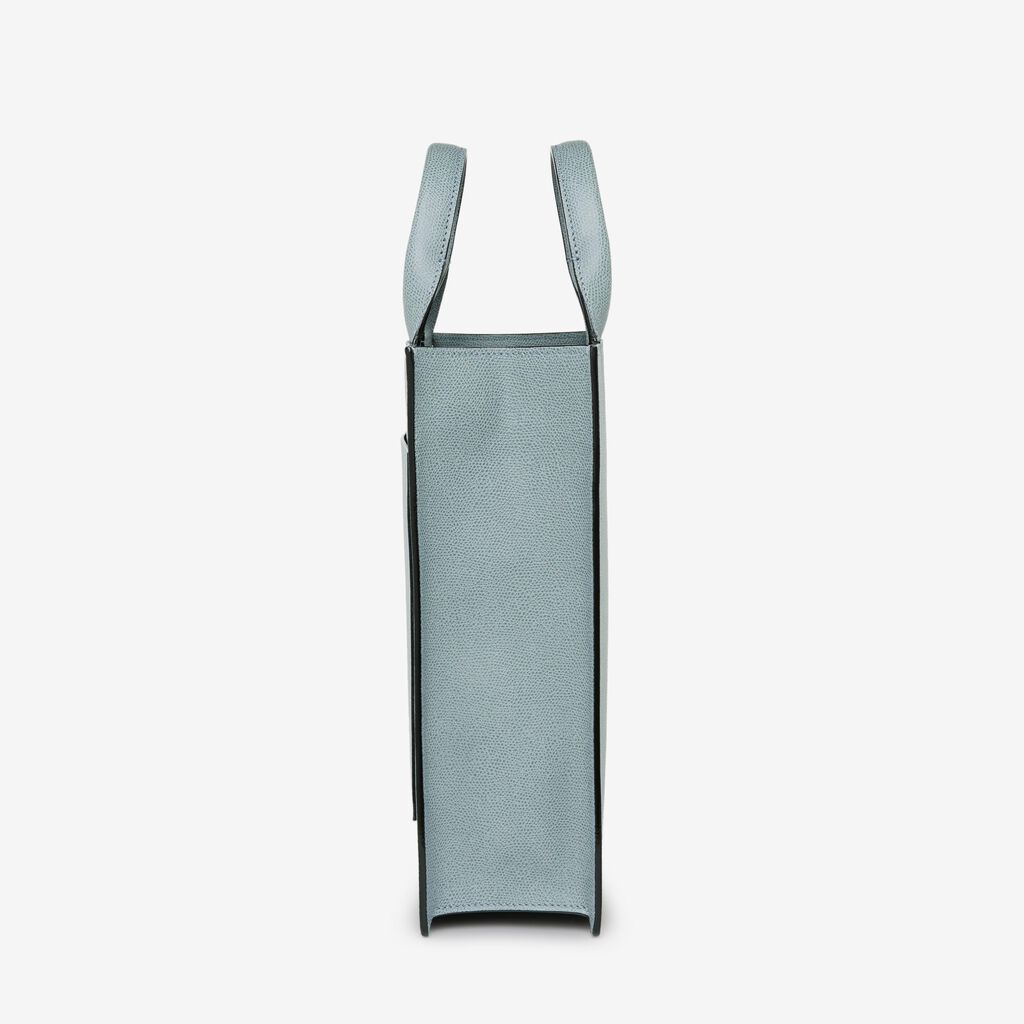 Valextra Tote bag Mini in Pelle Blu | Valextra Boxy Sconto