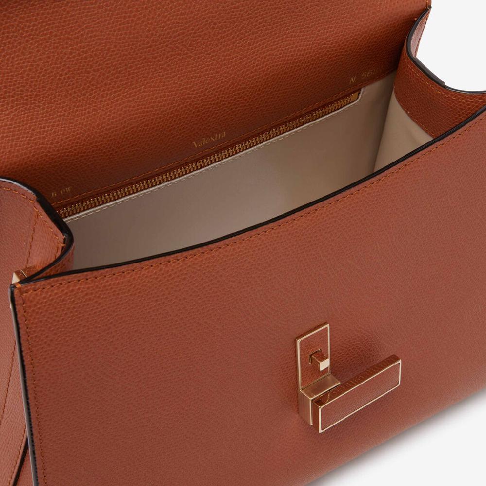 Valextra Borsa a mano da Donna Media in Pelle Marrone | Valextra Iside Economico