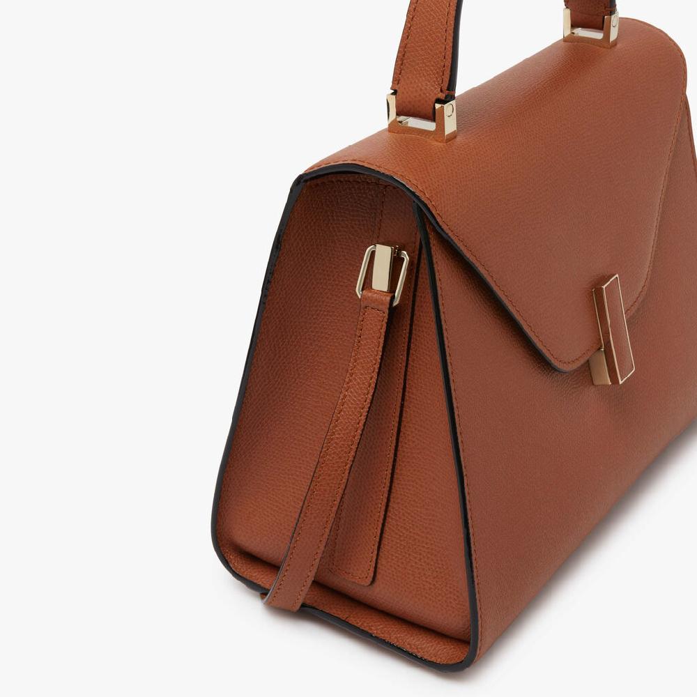 Valextra Borsa a mano da Donna Media in Pelle Marrone | Valextra Iside Economico
