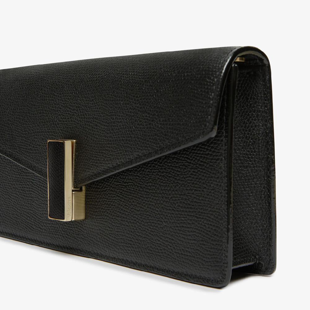 Valextra Borsa clutch semplice in Pelle Nera | Valextra Iside Outlet