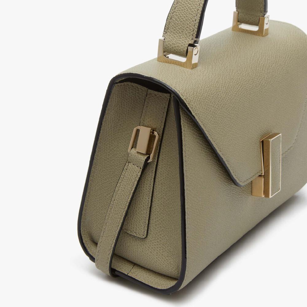 Valextra Borsetta a mano da Donna in Pelle rigida Verde tundra | Valextra Iside Hotsell
