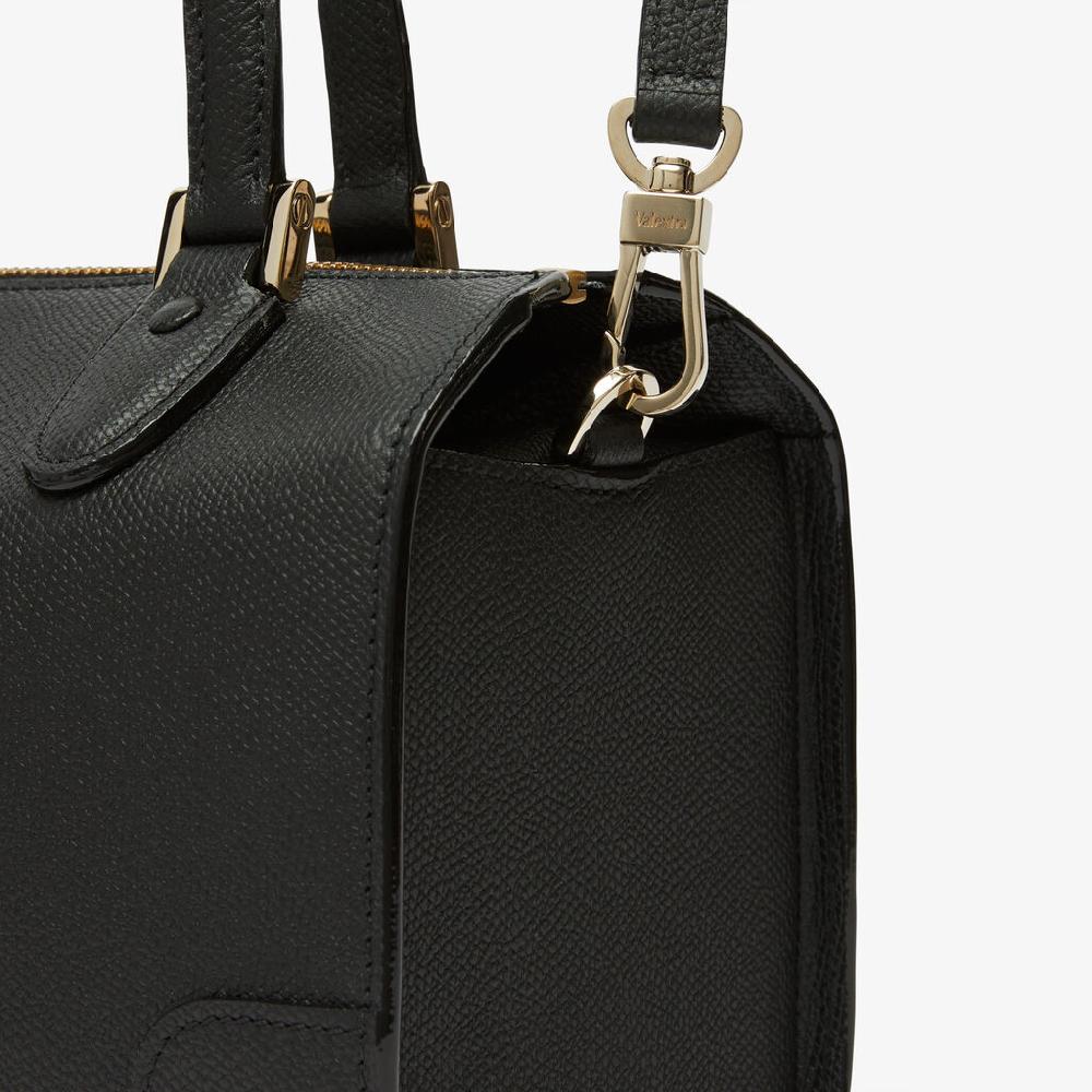 Valextra Borsa bauletto Mini elegante in Pelle Nera | Valextra Babila Vendita Economica
