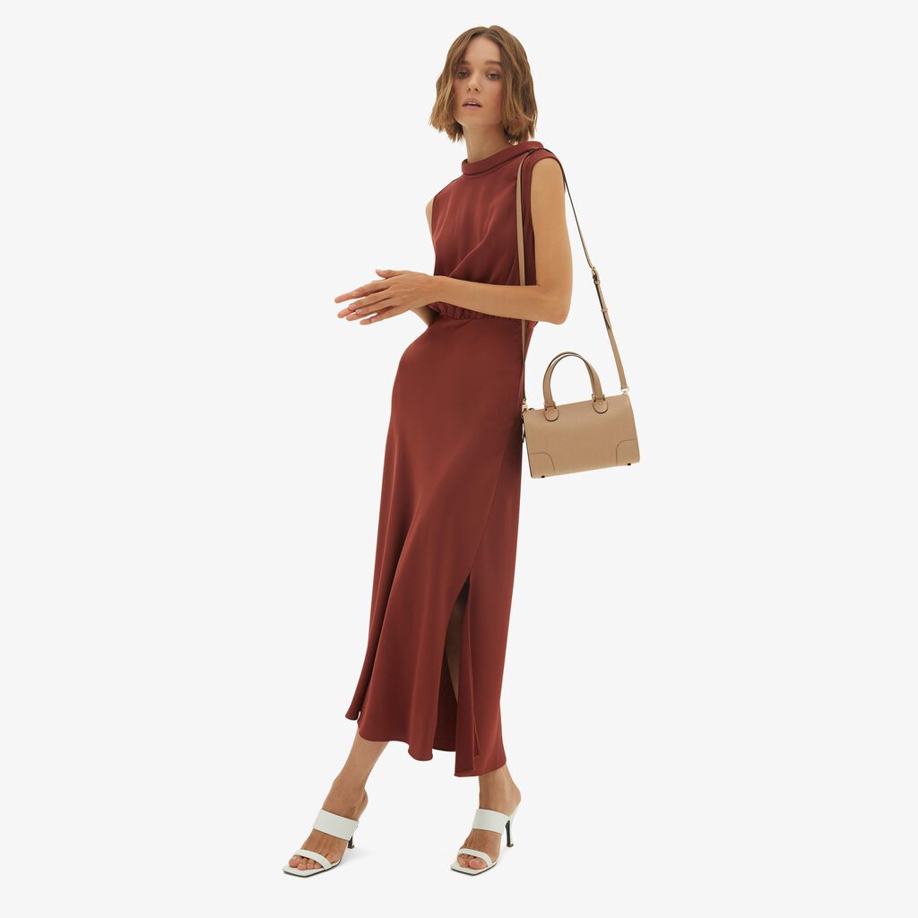 Valextra Borsa a bauletto in Pelle Beige con tracolla | Valextra Babila I Più Venduti