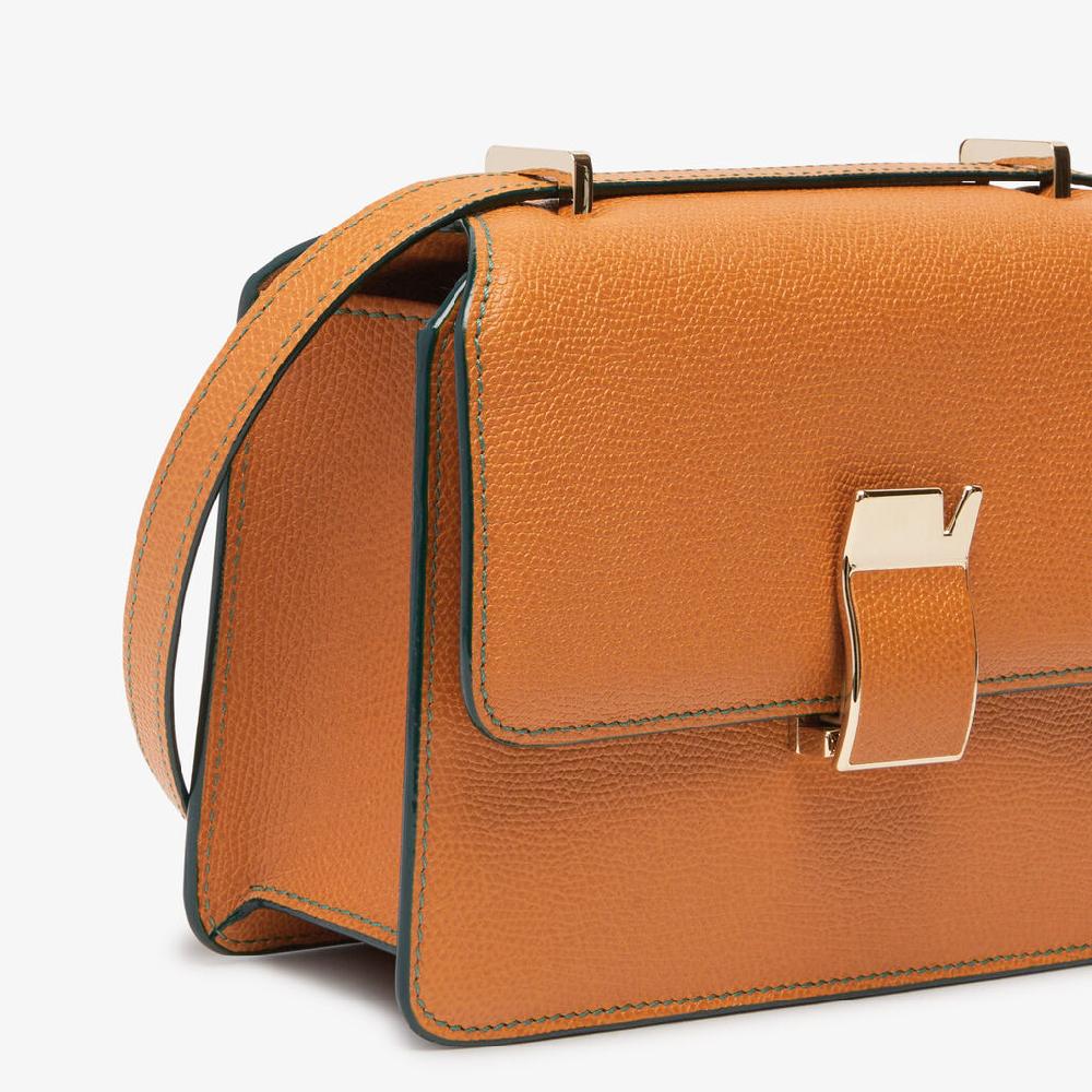 Valextra Borsetta a spalla Mini in Pelle Marrone | Valextra NoLo Vendite Flash