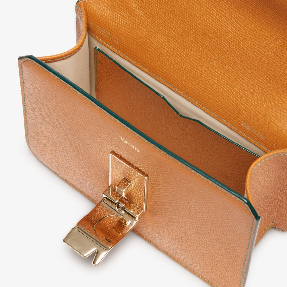 Valextra Borsetta a spalla Mini in Pelle Marrone | Valextra NoLo Vendite Flash