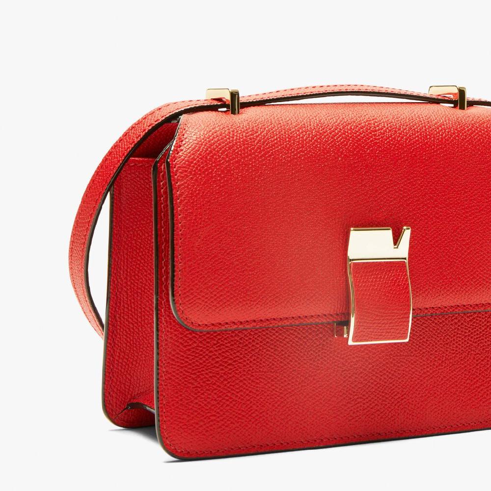 Valextra Borsa a tracolla in Pelle Rossa tracolla regolabile | Valextra In Saldo