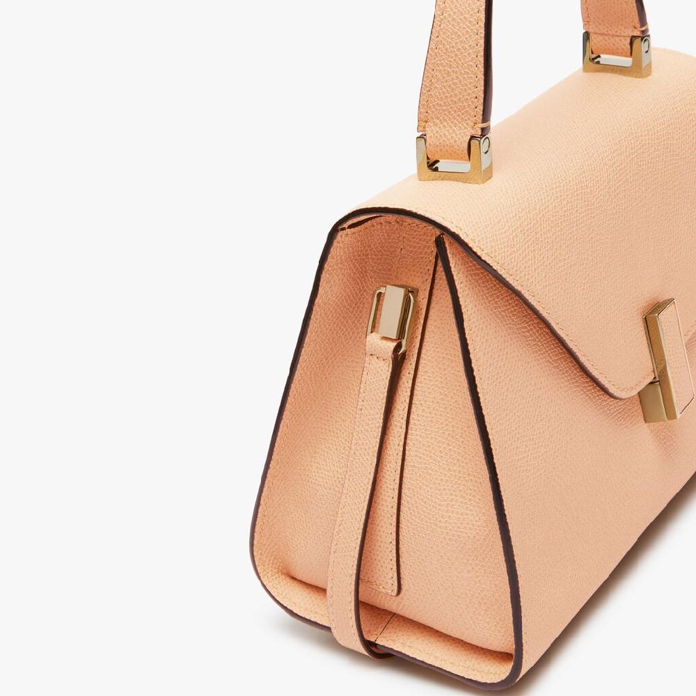 Valextra Borsa a mano Mini in Pelle Rosa Cipria | Valextra Iside Nuova