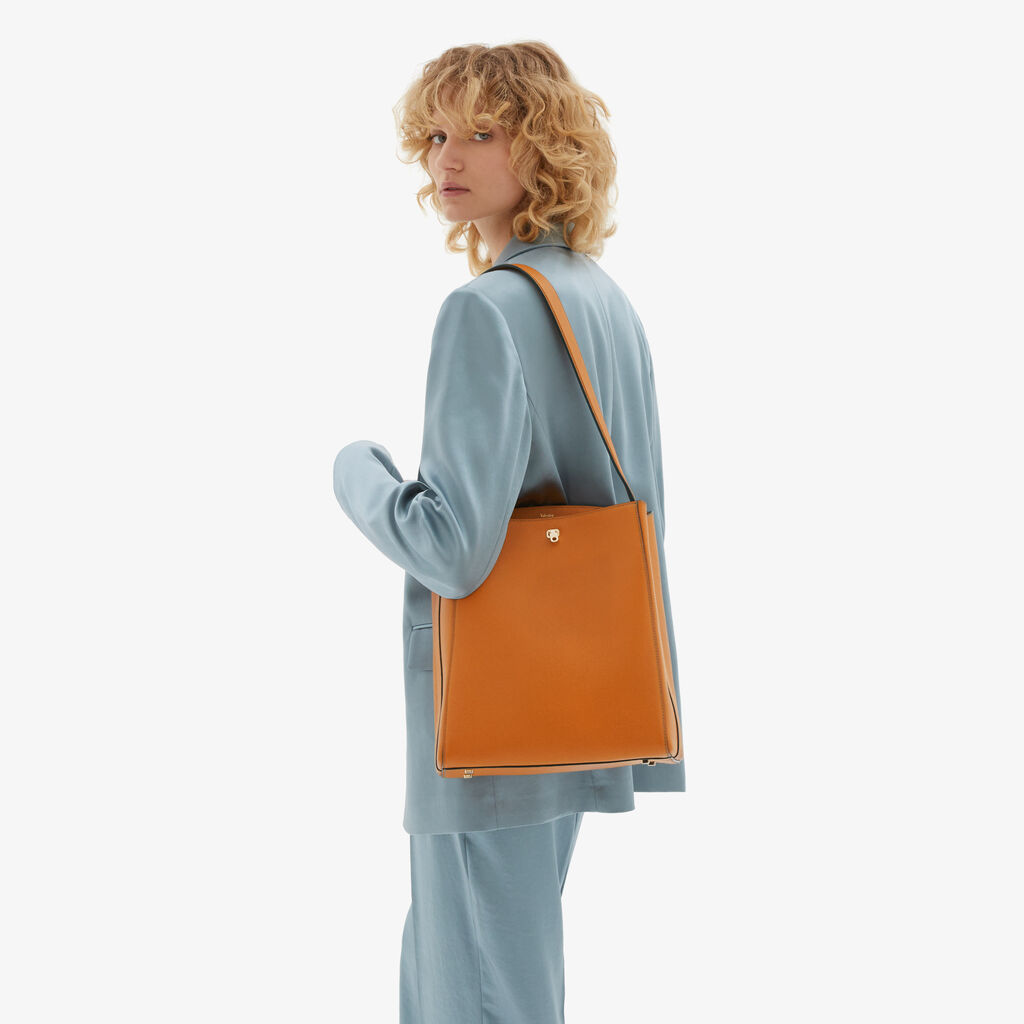 Valextra Borsa a spalla da Donna in Pelle Marrone | Valextra Brera Italia