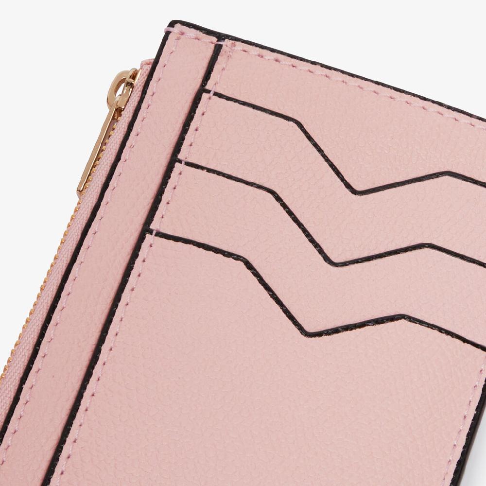 Valextra Portamonete compatto da Donna in Pelle Rosa | Valextra Qualità