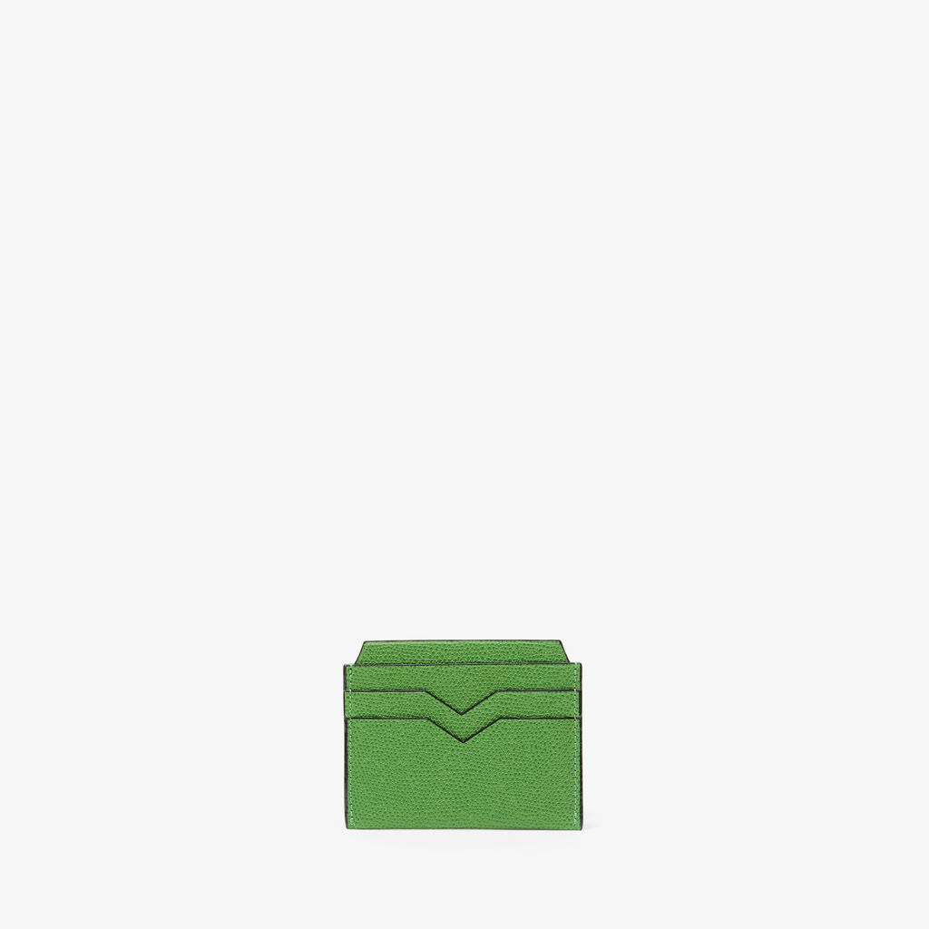 Valextra Portacarte elegante e compatto in Pelle Verde | Valextra