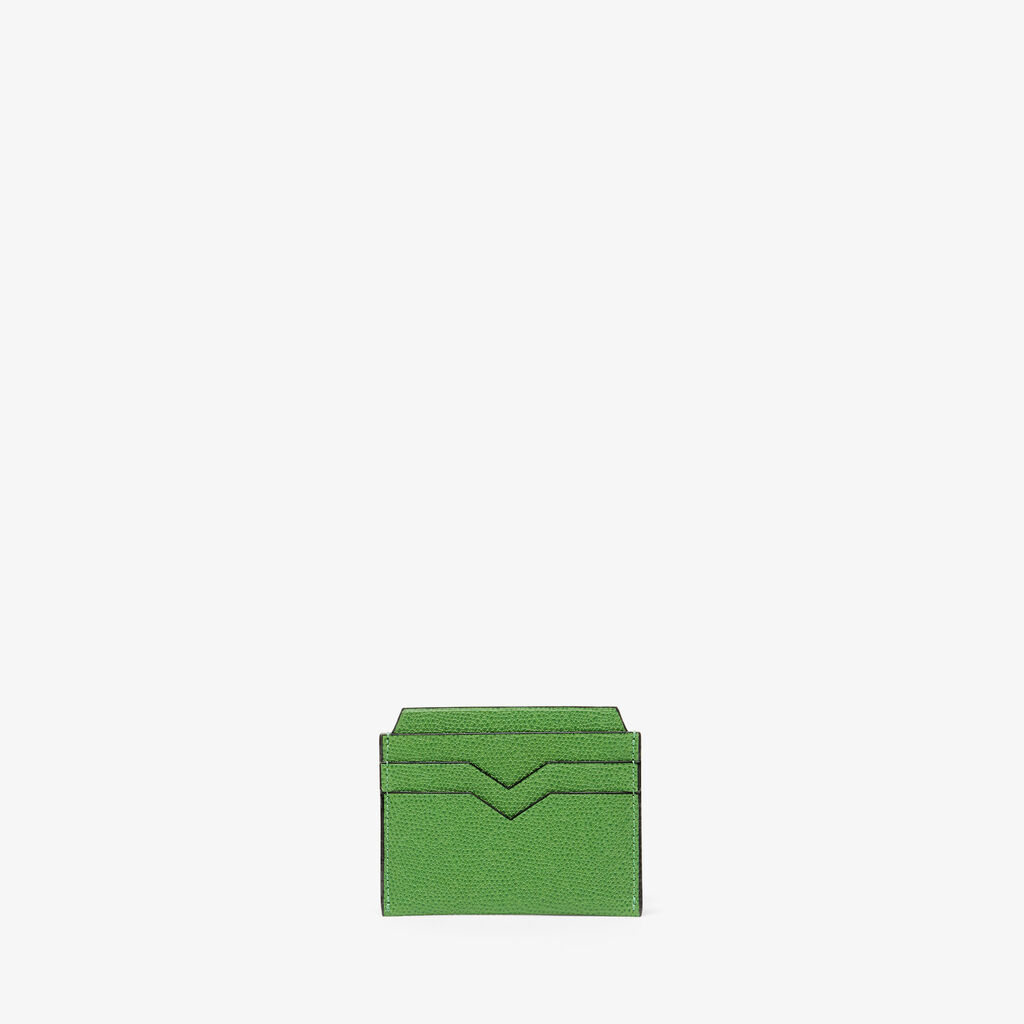 Valextra Portacarte elegante e compatto in Pelle Verde | Valextra Grandi sconti