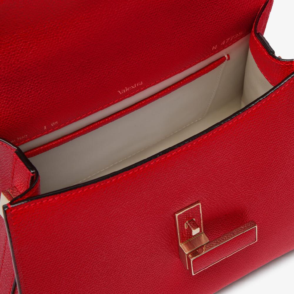 Valextra Valextra Iside: Borsa a mano Mini in Pelle Rossa Enormi risparmi