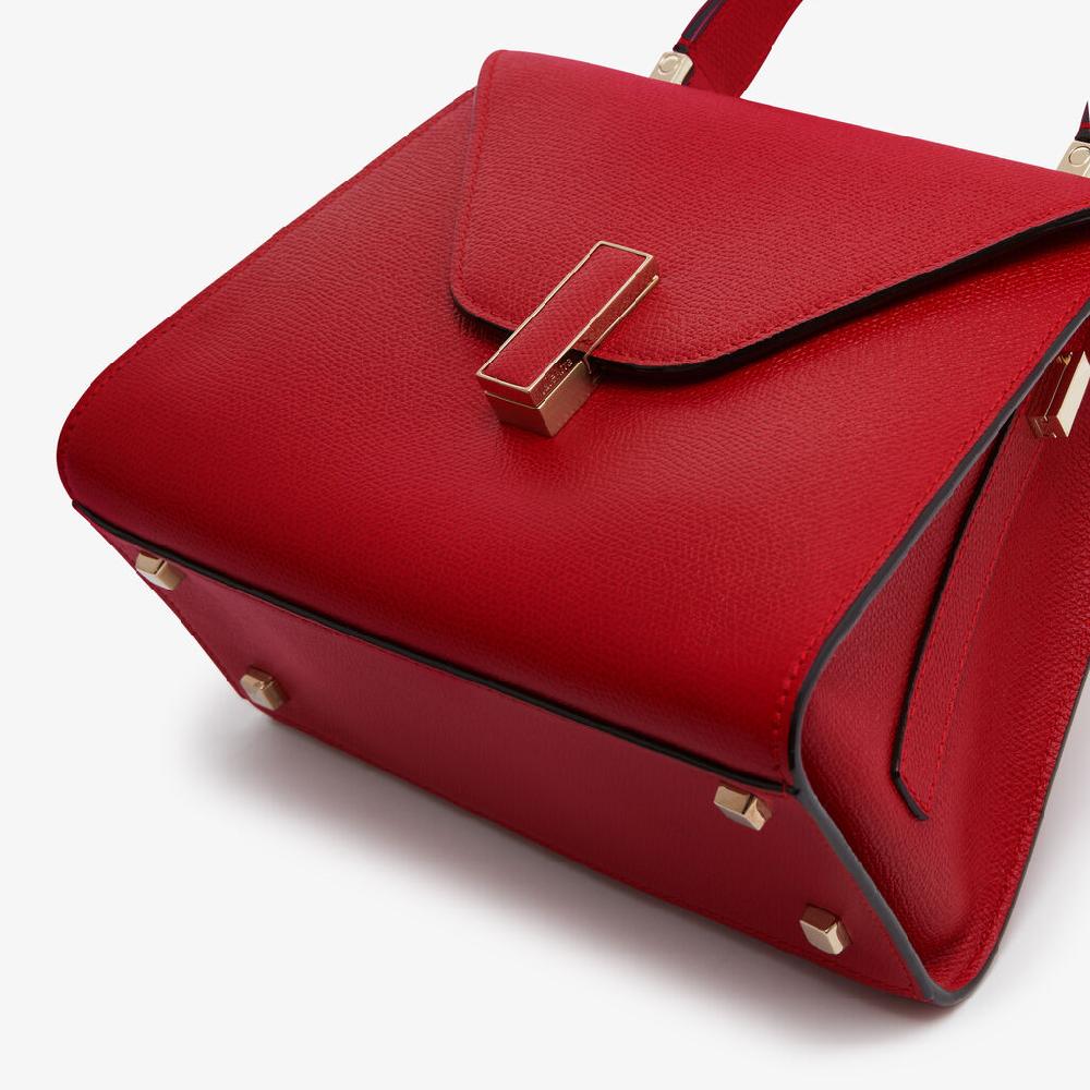 Valextra Valextra Iside: Borsa a mano Mini in Pelle Rossa Enormi risparmi