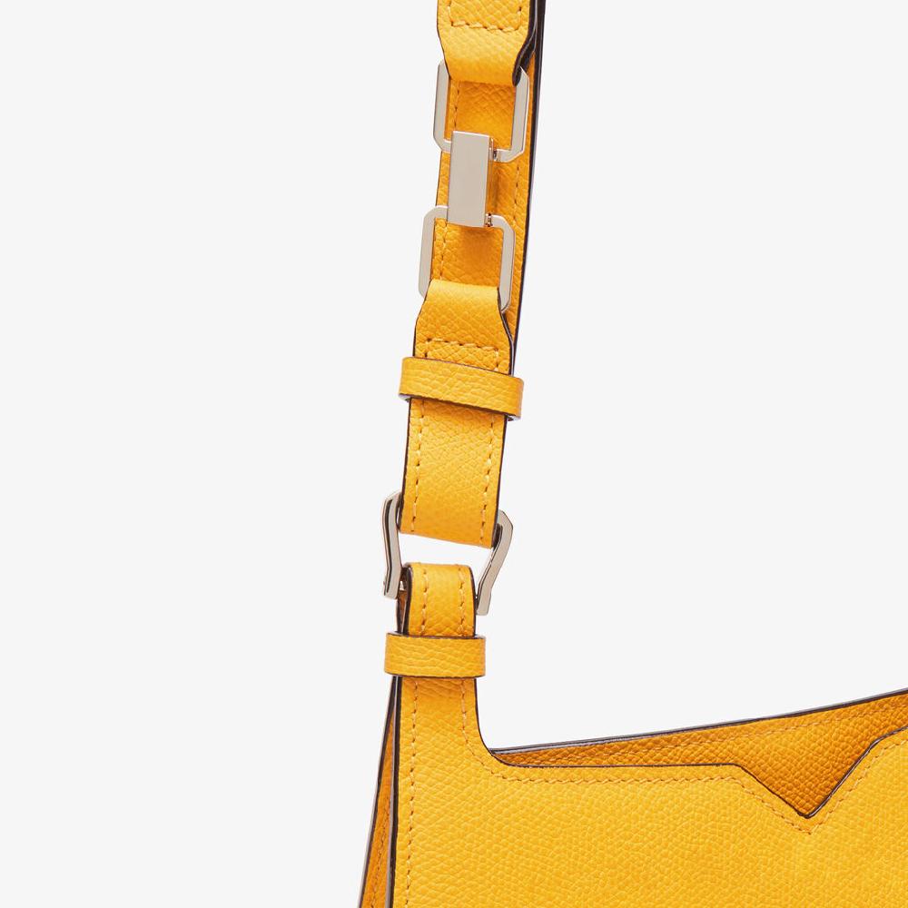 Valextra Borsa weekend Mini da Donna in Pelle Gialla | Valextra Hobo Super Saving Price