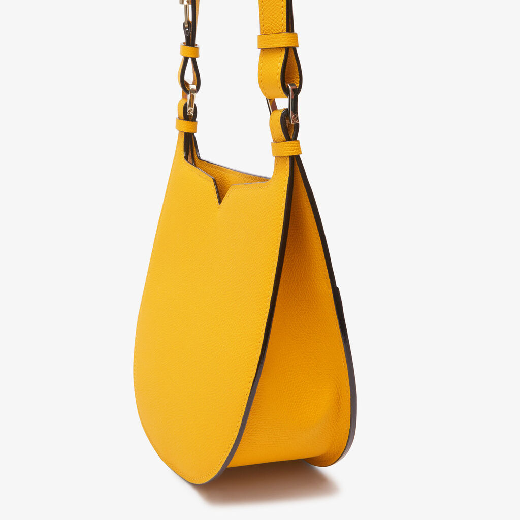 Valextra Borsa weekend Mini da Donna in Pelle Gialla | Valextra Hobo Super Saving Price