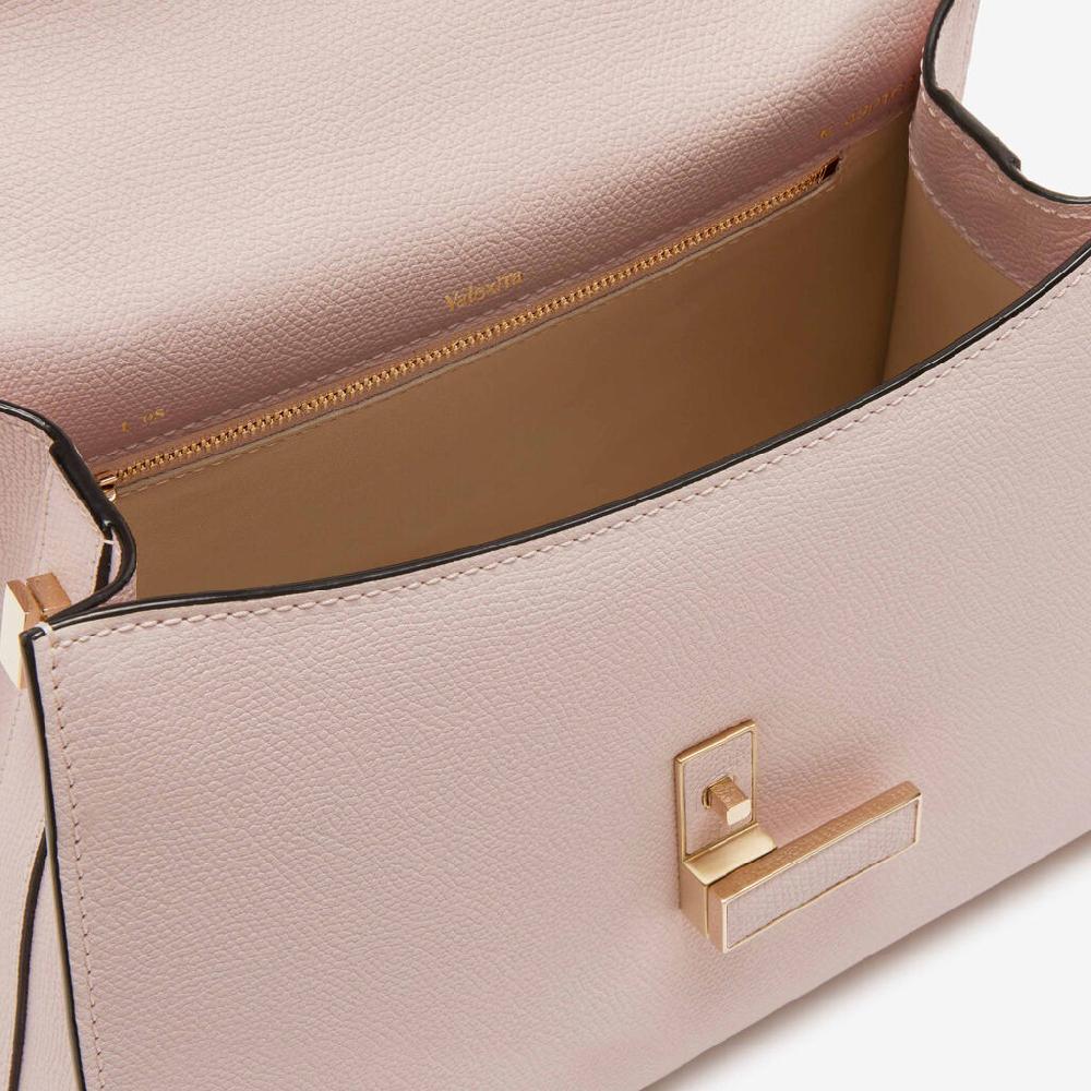 Valextra Borsa a mano Media in Pelle Rosa Chiara | Valextra Iside Ritorno libero
