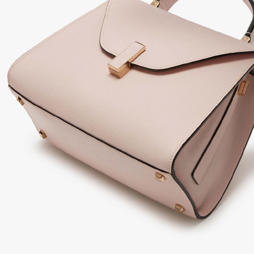 Valextra Borsa a mano Media in Pelle Rosa Chiara | Valextra Iside Ritorno libero