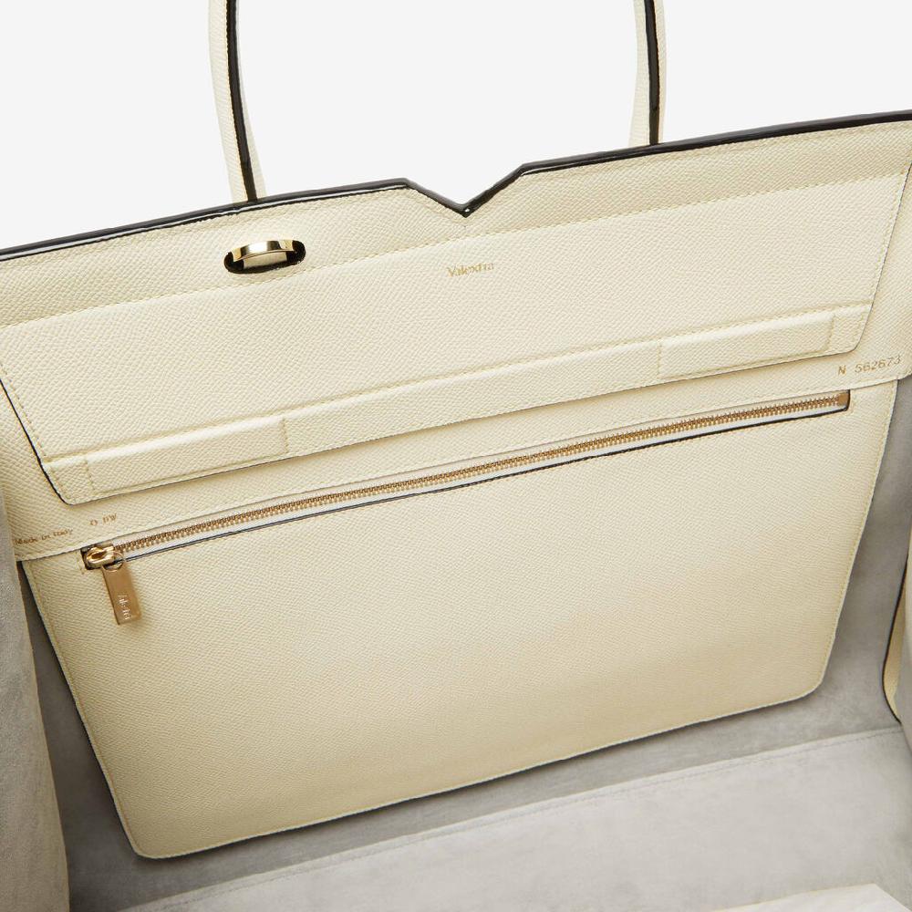 Valextra Borsa a due manici da Donna di Lusso rigida Bianca | Valextra Rilascio limitato