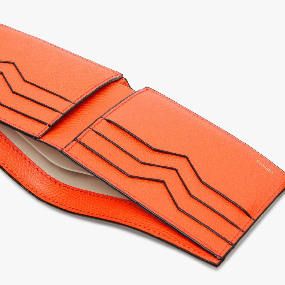 Valextra Portafoglio bifold piccolo in Pelle Arancione | Valextra Fino al 55% di sconto