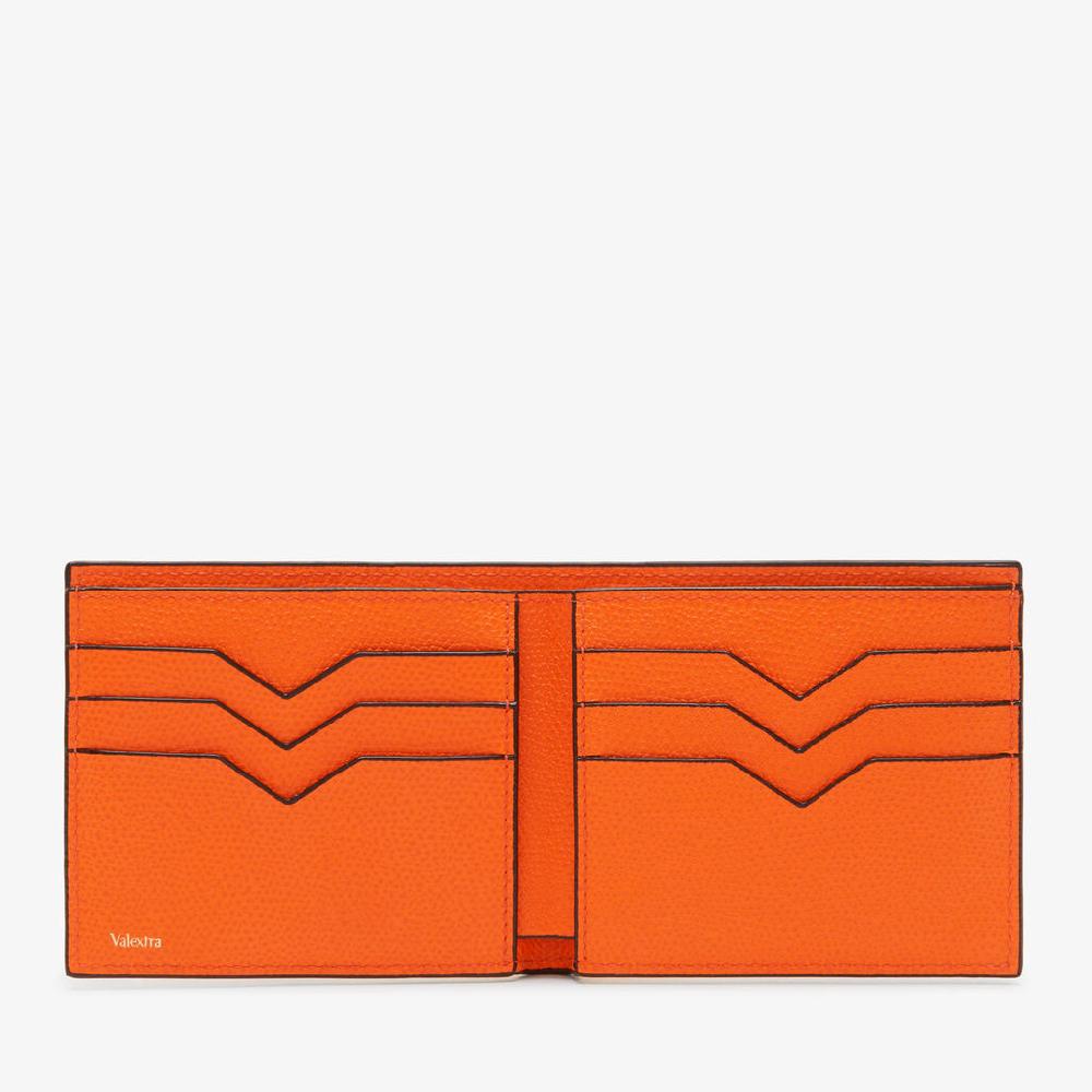 Valextra Portafoglio bifold piccolo in Pelle Arancione | Valextra Fino al 55% di sconto