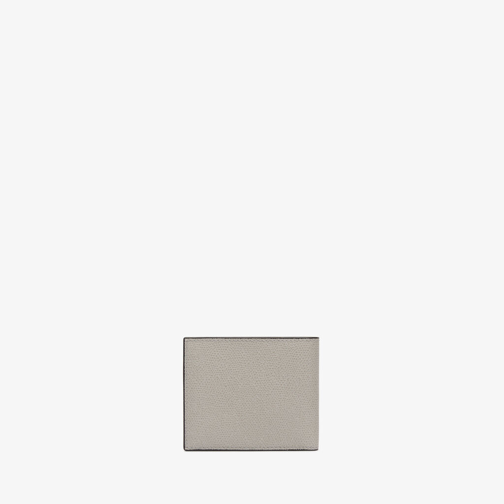 Valextra Portafoglio bifold piccolo in Pelle Grigio chiaro | Valextra Solo un giorno rimasto