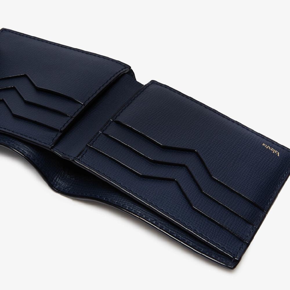 Valextra Porta carte di credito e banconote in Pelle Blu | Valextra Super sconto