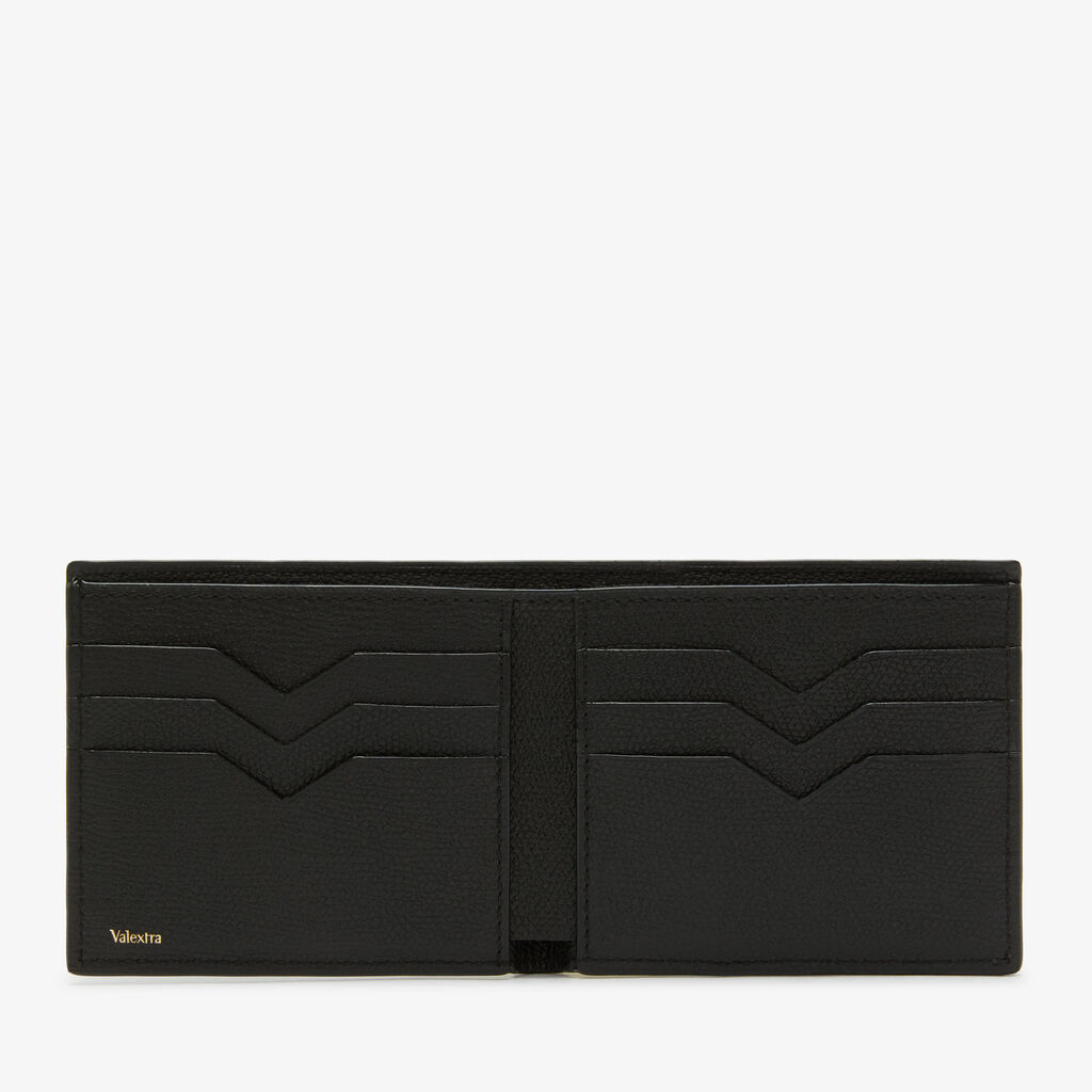 Valextra Porta carte di credito e banconote in Pelle Nera | Valextra Officina