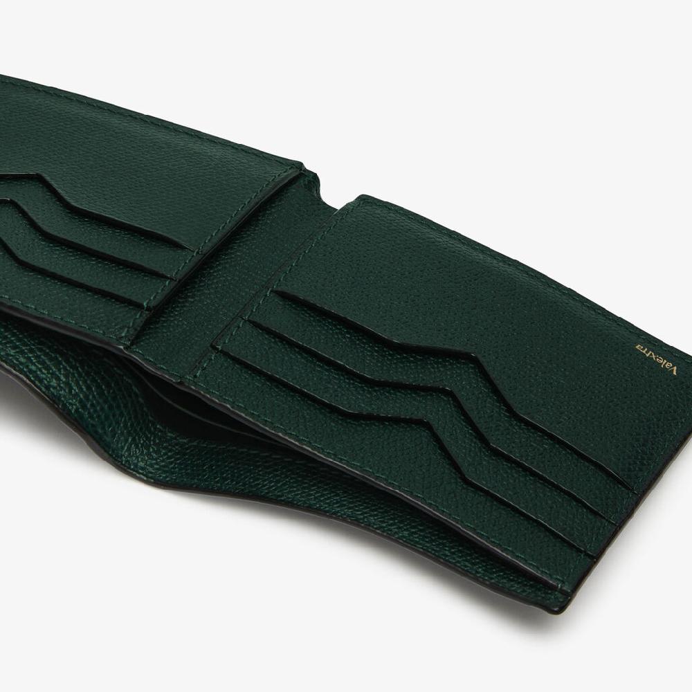 Valextra Portafoglio Bifold elegante in Pelle Verde | Valextra Limitato a 3 giorni